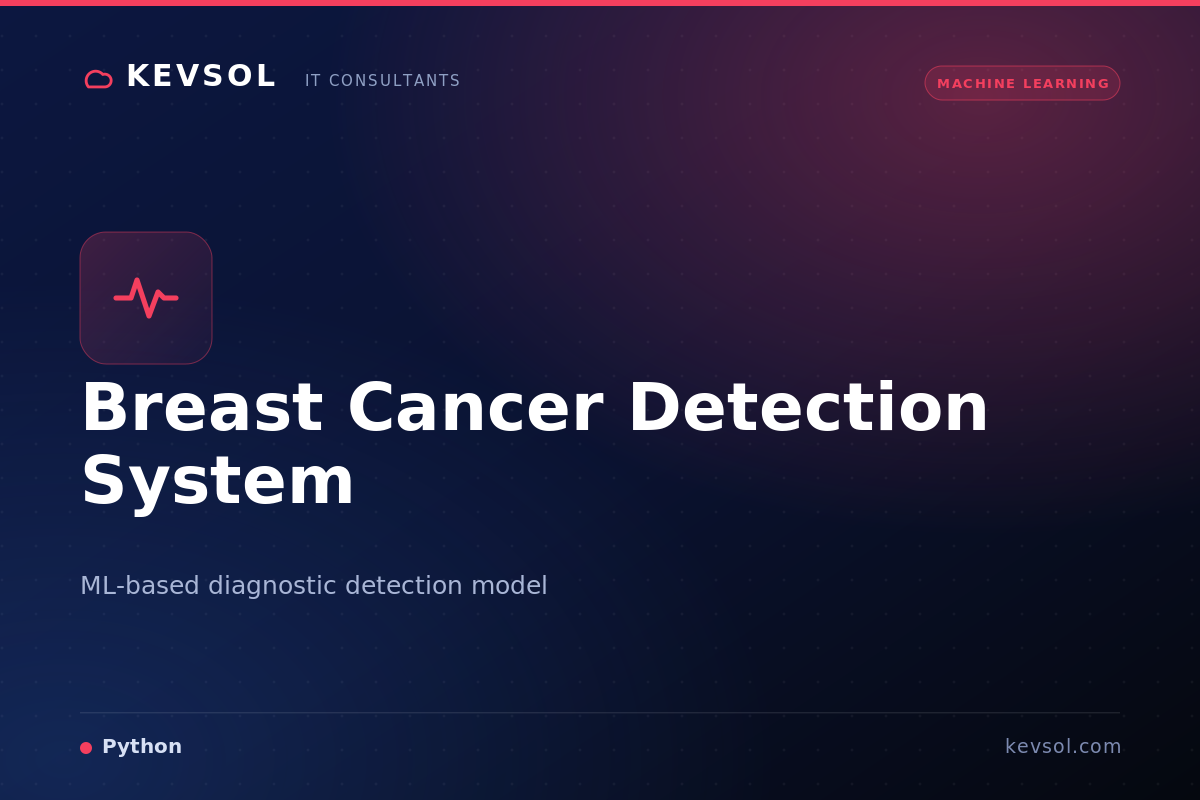 Breast Cancer Detection System — ML-based diagnostic model