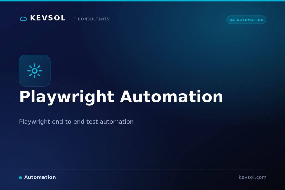 Playwright Automation — end-to-end test automation suite