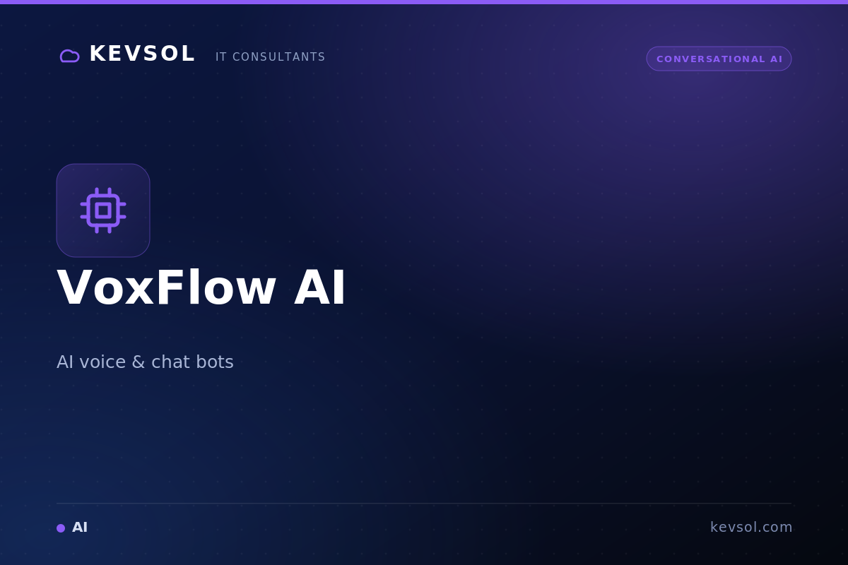VoxFlow AI — AI voice & chat bots