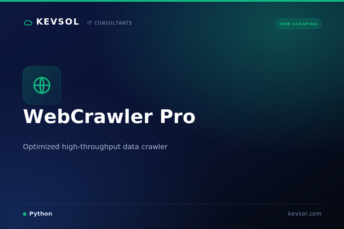 WebCrawler Pro — high-throughput data crawler